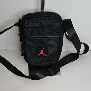 Jordan Black and Red Belt Bag